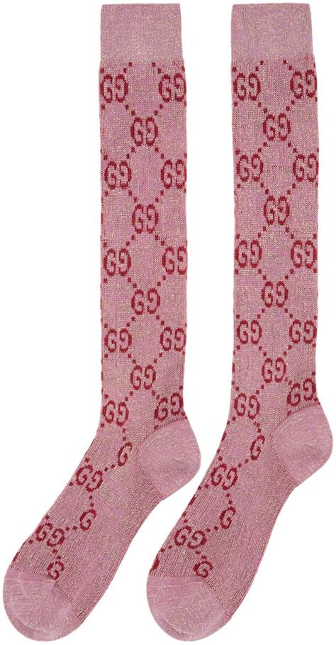 women pink gucci socks|pink gucci socks men.